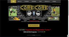 Desktop Screenshot of coresoccertraining.com